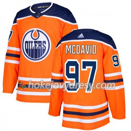 Pánské Hokejový Dres Edmonton Oilers Connor McDavid 97 Adidas 2017-2018 Oranžová Authentic